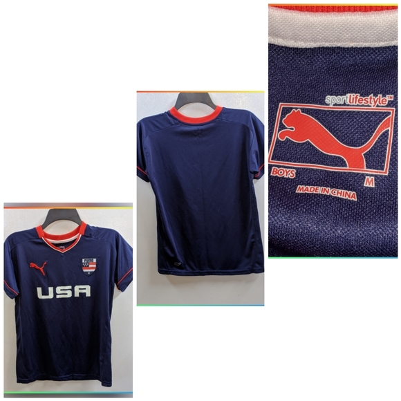 PUMA USA SPORT LIFESTYLE BOYS COOL CELL JERSEY - Picture 3 of 5